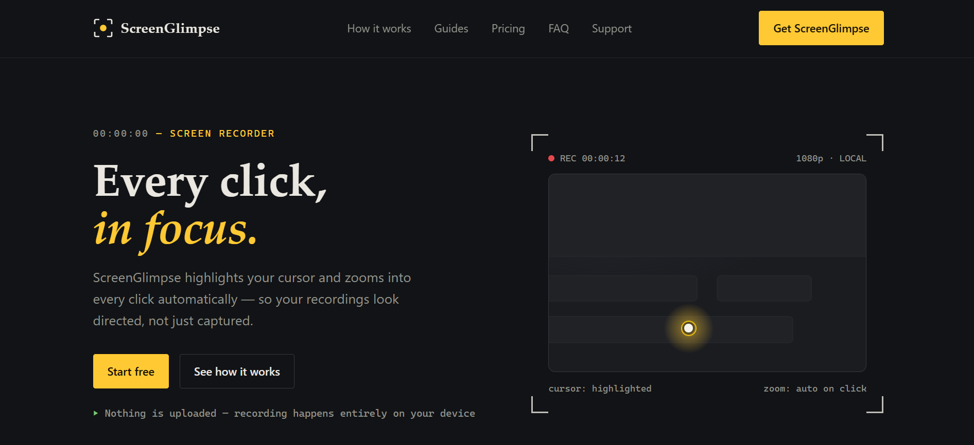 ScreenGlimpse screenshot
